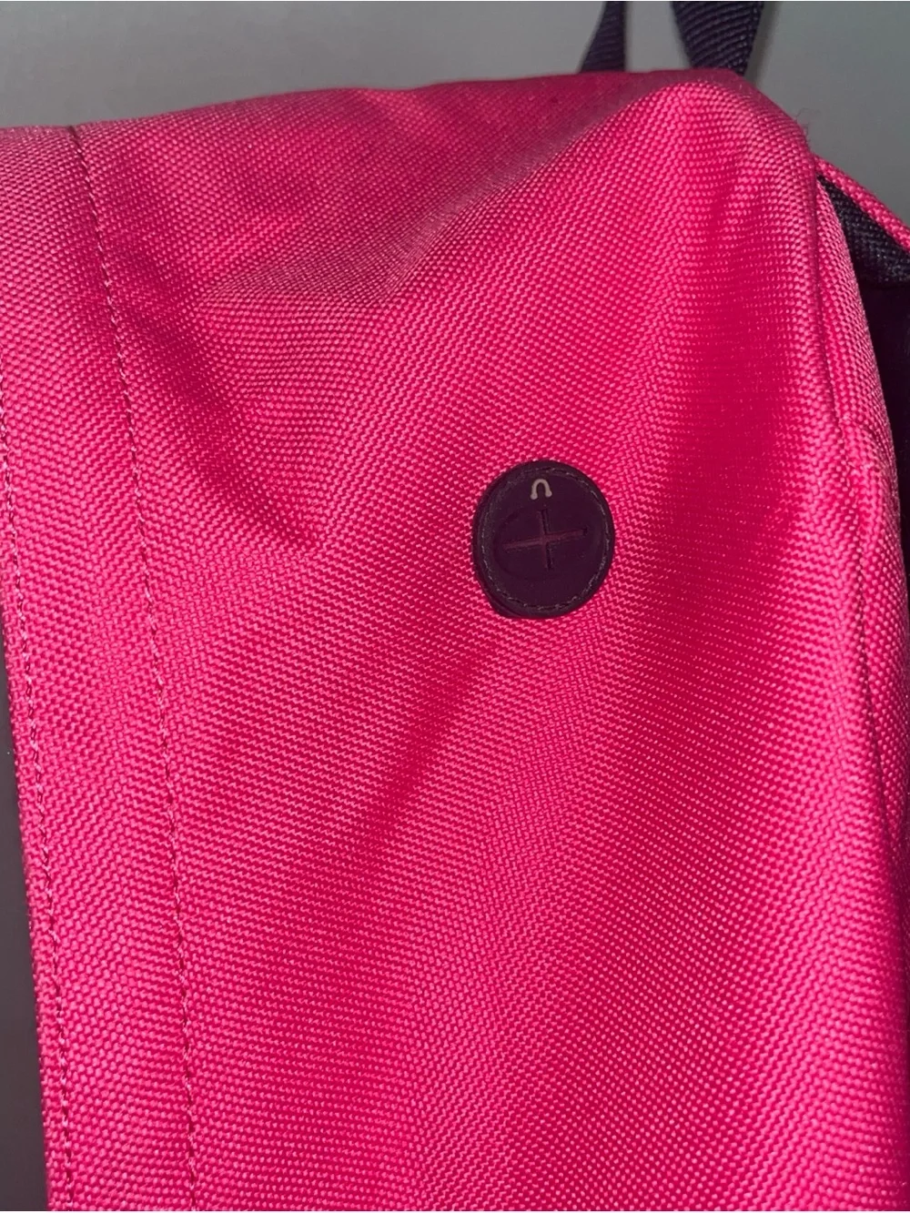 Ralph Lauren Pink Backpack with Orange Pony Embroidery